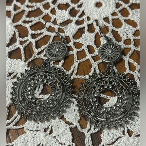 Intricate Silver Filigree Earrings